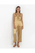 Liquid Gold Satin Top - Image 3