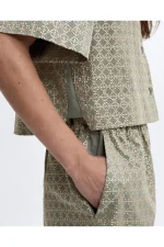 Sage Lattice Jacquard Shirt - Image 4