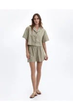 Sage Lattice Jacquard Shirt - Image 5