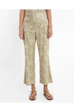 Art Deco Jacquard Flare Pants