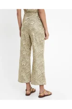 Art Deco Jacquard Flare Pants - Image 2