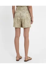 Art Deco Jacquard Pleated Shorts - Image 2