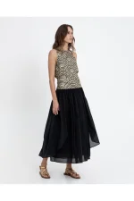 Flow Maxi Skirt - Black - Image 3