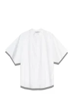 White Structured Oversized Shirt