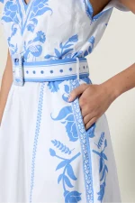 Valmira Dress - Simply White Blue - Image 3