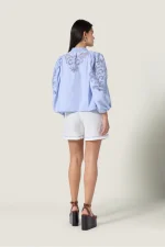 Vareli Shorts - White Light Blue - Image 2