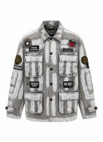 Jacket Ayios John - Acid White Paint