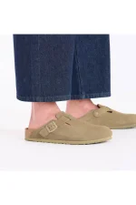 Boston Suede Leather - Faded Khaki - Image 7