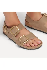 Milano Leather Big Buckle - Tabacco Brown - Image 6