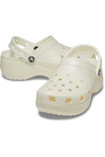 Classic Platform Glitter Clog - Chalk - Image 2