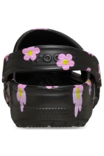 Classic Flower Clog - Black - Image 6
