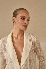 Paisley Lace Blazer - Image 3