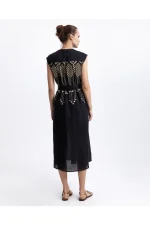 Mosaic Dress - Black/Gold - Image 3