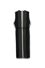 Monochrome Stripe Dress - Image 2