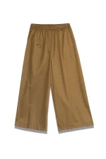 Cotton Culotte Pants - Olive - Image 2