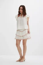 Vania Top - Papyrus / Burnt Orange - Image 6