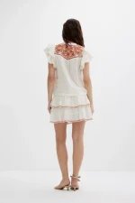 Vannie Skirt - Papyrus / Burnt Orange - Image 3