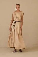 Grecian Pleat Dress