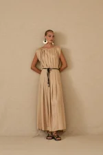 Grecian Pleat Dress - Image 4