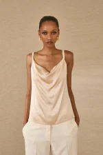 Silk Drape Cami - Image 3