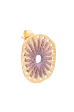 Mini Fungo Earrings - Purple - Image 2