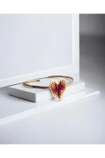 Heartfelt Grove Bracelet - Bordeaux - Image 2