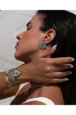 Zig Zag Bracelet - Blue - Image 6