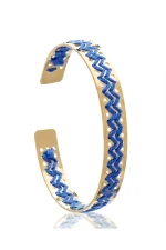 Zig Zag Bracelet - Blue Electric