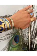 Zig Zag Bracelet - Blue Electric - Image 3