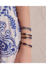 Zig Zag Bracelet - Blue Electric - Image 4