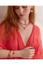 Heartfelt Grove Bracelet - Fuchsia - Image 2