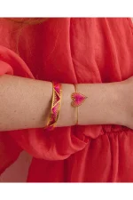 Heartfelt Grove Bracelet - Fuchsia - Image 3