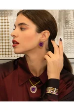 Fungo Necklace - Purple - Image 4