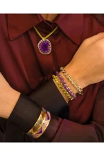 Fungo Necklace - Purple - Image 5