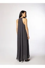 Halter/Panel Enoia Dress - Black - Image 2