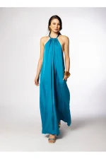 Knot Elxis Jumpsuit - Petrol - Image 2