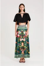 Nectar Long Skirt - Jacquard