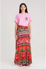 Pina-Colada Long Skirt - Viscose