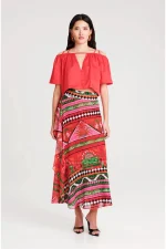 Pina-Colada Wrap Skirt - Viscose - Image 5