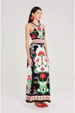 Pomegranate Long Dress - Image 4