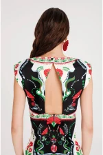 Pomegranate Bodycon Dress - Image 5