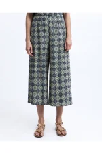Byzantine Bloom Cullotes - Sage/Navy Blue Gold - Image 2