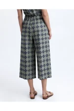 Byzantine Bloom Cullotes - Sage/Navy Blue Gold - Image 3