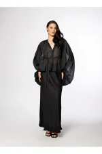 Bias Cut Elxis Skirt - Black