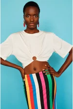 Enigma Crop Top - Tencel - Off White