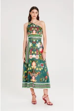 Nectar One Shoulder Long Dress - Silky