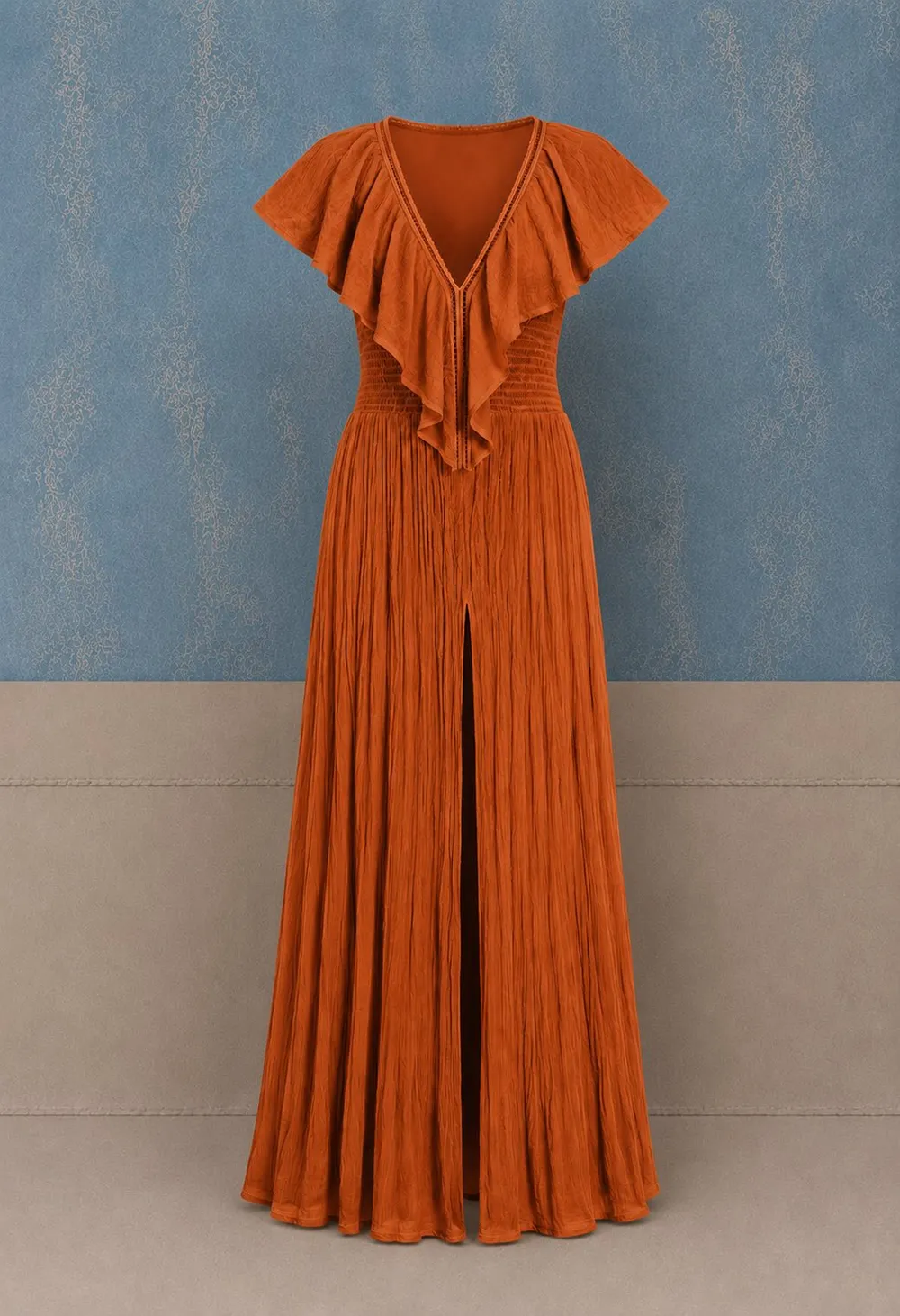 196714-TE_b6a97v.webp Serene Dress - Teraccotta - Image 1