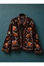 Brown Velvet Capsule Jacket