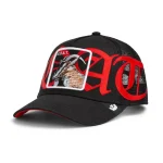 Baseball Cap Old English Goat - Black