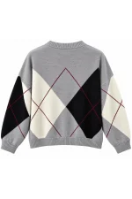 Knitwear Vicolo 7Ac7057 - Grigio/Panna - Image 2